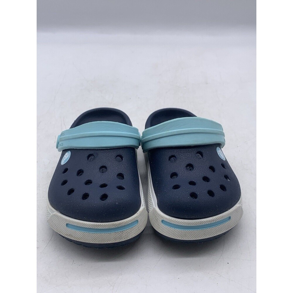 Crocs Crocband II Navy/Ice Blue Relaxed Fit Toddlers Size 6/7 - Picture 3 of 10
